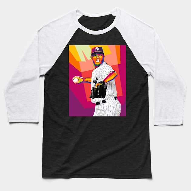 mariano rivera Baseball T-Shirt by cool pop art house